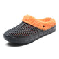 Fuzzy Plush Garden Clogs Mules Slippers Home Indoor Couple Slippers