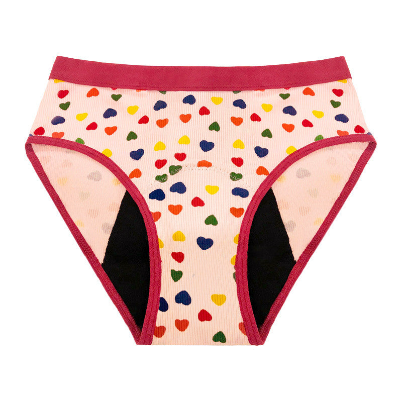 Girls Multicolor Fashion Print Leakproof Panties