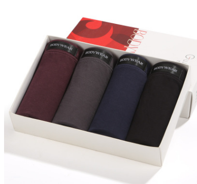 Four Gift Boxed Underwear Men's Boxer Briefs