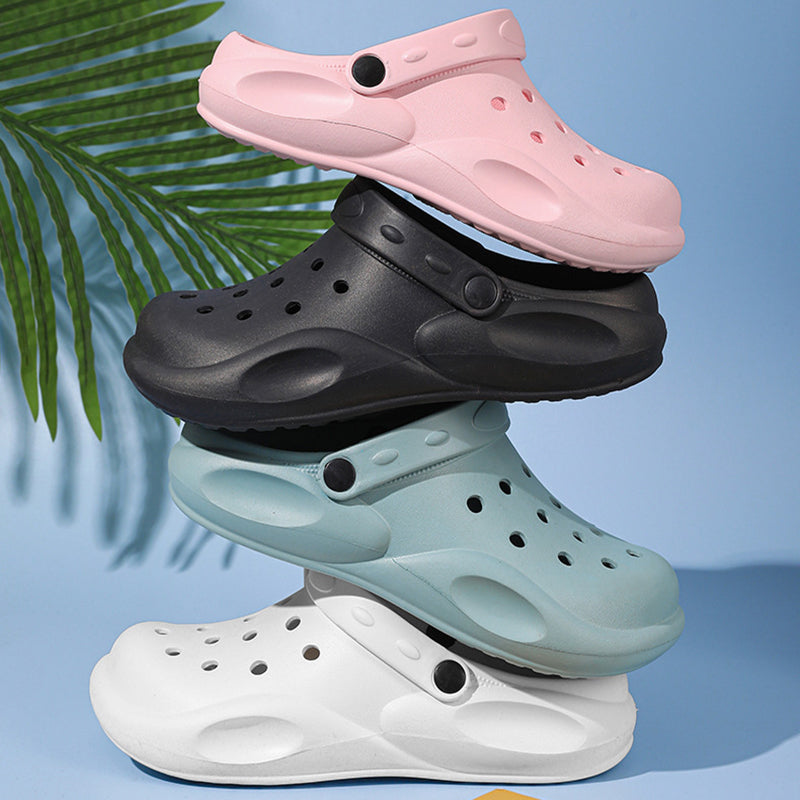 EVA Hole Shoes Beach Casual Baotou Sandals Non-slip Garden Clogs Shoes