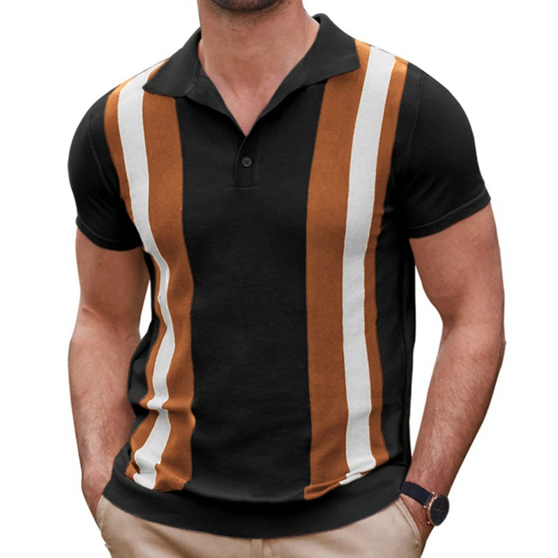 Men's Summer Stripes Jacquard Sweater
