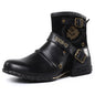 Buckle Ankle Boots Men Cowboy Hiking Boots Casual Shoes