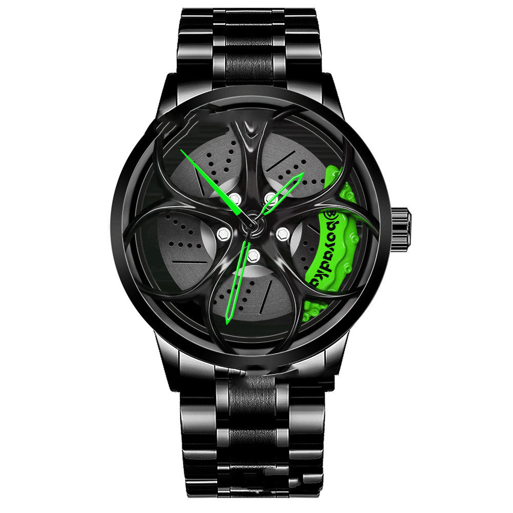 Men's And Women's Fashion Creative Wheel Waterproof Watch