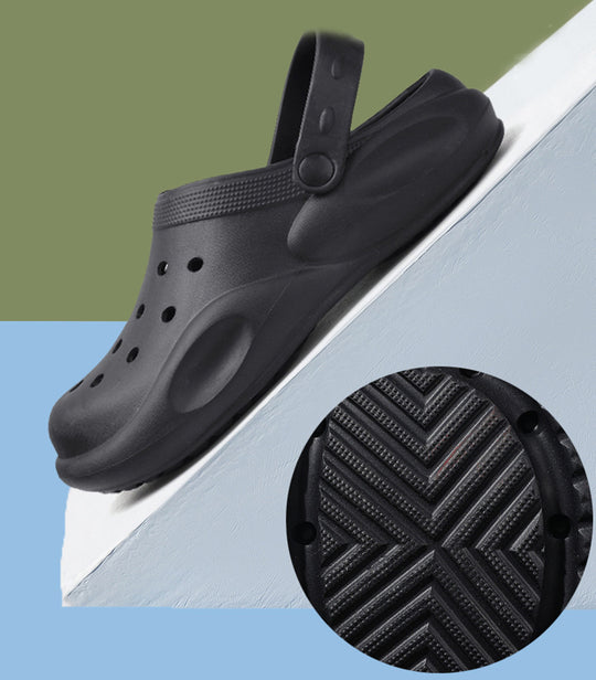 EVA Hole Shoes Beach Casual Baotou Sandals Non-slip Garden Clogs Shoes