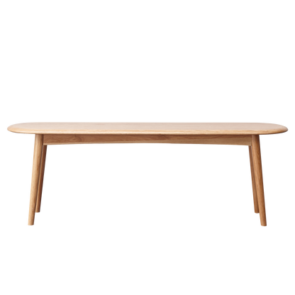 Natural Oak Wood for Dining Bench Table Bench for Living Room