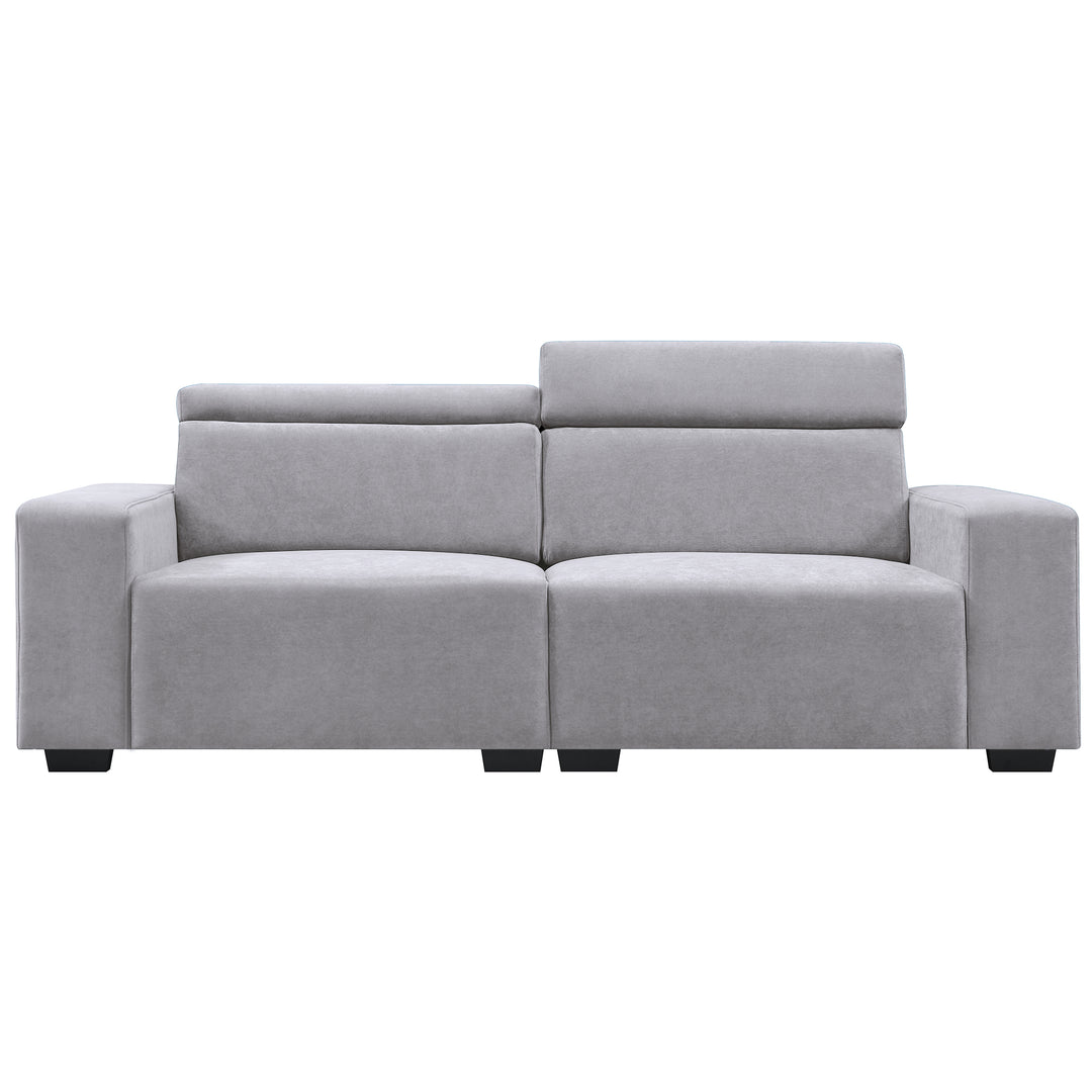 [VIDEO provided] [New] 87*34.2&#039;&#039; 2-Seater Sectional Sofa Couch with Multi-Angle Adjustable Headrest, Spacious and Comfortable Velvet Loveseat for Living Room,Studios, Salon,3 Colors