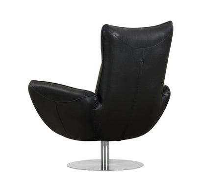 Global United 22&quot; Modern Genuine Italian Leather Lounge Chair